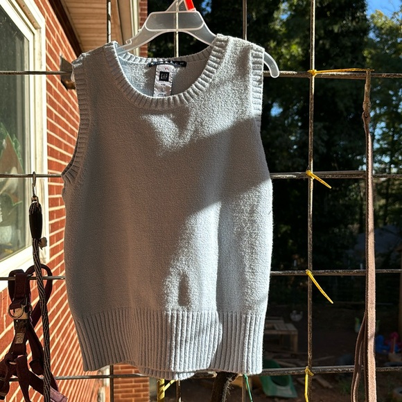 Gap Light Blue Stretch Sweater Vest Cotton Blend Boys Large L (10) - Picture 2 of 13